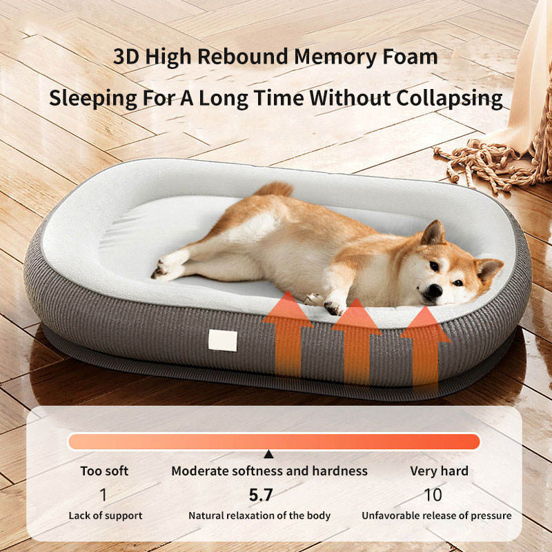 New Design Eco-Friendly Orthopedic Cooling Memory Foam Dog Bed Mat Calming Chew Proof for Small Animals Deep Sleep Cat Bed