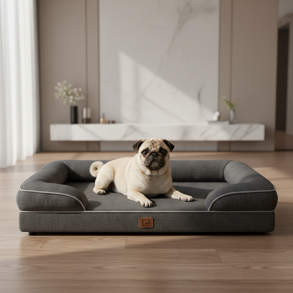 Pug Orthopedic Bed - High Quality Premium Bed for Pugs